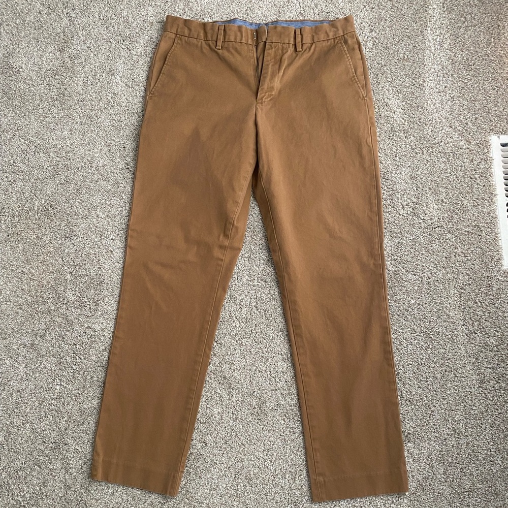J Crew Men’s Bowery Slim Stretch Khaki Pants